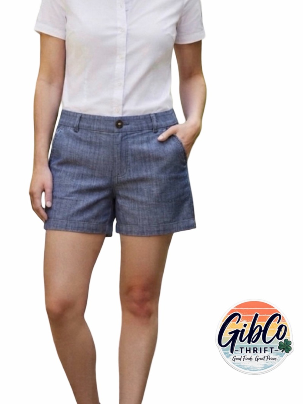 A New Day | Size 18 | Soft Denim Style Shorts | Medium Blue Wash